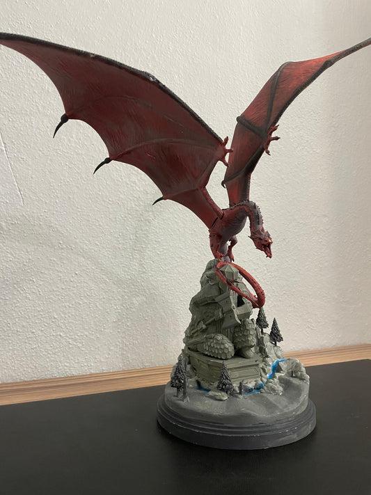 Smaug The Fire Drake, Dragon Smaug, The Hobbit Smaug, Drake Smaug, Middle Earth Decor, Rare İtem, Special Collection, Lord Dragon Smaugi, The Hobbit Dragon Smoug Figure