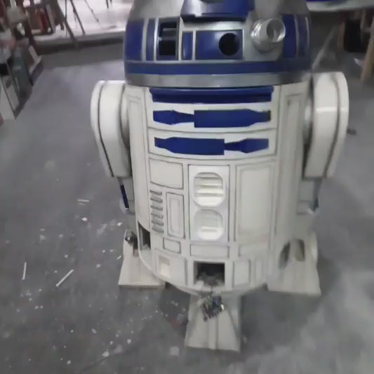 R2-D2 1:1 Life Size LED Statue | Full-Scale ABS & Resin Replica with Functional